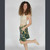 THE WHEEL MINI SKIRT Cotton Lycra Mini Skirt w/ Grateful Dead Peace Sign Print & Pockets