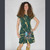 THE WHEEL MINI DRESS Cotton Lycra Cap Sleeve Mini Dress w/ Grateful Dead Peace Sign Print