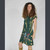 THE WHEEL MINI DRESS Cotton Lycra Cap Sleeve Mini Dress w/ Grateful Dead Peace Sign Print
