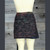 VIOLA LEE MINI SKIRT Stonewashed Cotton Lycra Razor Cut Skirt With Attached Pocket w/Grateful Dead Bear Print & Rainbow Bear Embroidery