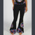 MUST HAVE BEEN THE ROSES PANTS Cotton Lycra Multi Grateful Dead Steal Your Face, Rose Print, Solid & Applique' Booty Pants