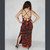 DUSTY ROSE DRESS Rayon Spandex Tie Dye Maxi Dress w/ Loop Hole Back
