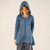 STAR FINDER HOODIE Cotton Fleece Stonewash Long Sleeve Pullover Long Hoodie w/ Hand Stitching Detail & Pockets