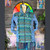 MOJO JACKET Cotton Fleece Stonewash & Patchwork Long Sleeve Zip Up Jacket w/ Pockets