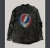 UNCLE JOHN SHIRT Cotton Enzyme Washed Long Sleeve Button Up Collar Shirt w/ Large Grateful Dead Steal Your Face Print & Bolt Buttons