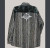 RIPPLE THREADS SHIRT Heavy Striped Cotton & Tie Dye  Long Sleeve Shirt w/ Bolt Cut Out & Steal Your Face Embroidery