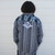 RIPPLE THREADS SHIRT Heavy Striped Cotton & Tie Dye  Long Sleeve Shirt w/ Bolt Cut Out & Steal Your Face Embroidery