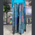 EARTH MAMA PANTS Cotton Patchwork Super Wide Leg Pants  w/ Elastic Drawstring Waist & Pockets
