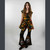 BE-IN TOP Cotton Spandex Cap T-Angle Cap Sleeve Flowy Top Tie Dye