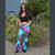 BE-IN PANTS Cotton Spandex Tie Dye Booty Pants w/ Fringe Tie Dye