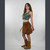 TERRA HUES SKIRT Cotton Spandex Stonewash Tassle Mini Skrt