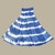 OCEANSIDE SKIRT/DRESS Crepe Rayon Tie Dye Tiered Maxi Skirt Drawstring Elastic Waist