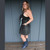 LACEY LIGHTENING DRESS Cotton Spandex Stonewash & Tie Dye Mini Dress w/ Grateful Dead Bolt & Rose Embroidery