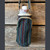 Cotton Water Bottle Holder w/ Outside Zipper Pocket & Adjustable Straps