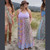 APRIL MAY MAXI DRESS Cotton Floral Print Overdye Patchwork Maxi Dress w/ Cotton Spandex Bust w/ Adjustable Spaghetti Straps, Back Elast Bobbing & Pockets
