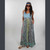 APRIL MAY MAXI DRESS Cotton Floral Print Overdye Patchwork Maxi Dress w/ Cotton Spandex Bust w/ Adjustable Spaghetti Straps, Back Elast Bobbing & Pockets
