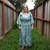 FLOWER PICNIC TOP Cotton Wide Sleeve Wrap Top