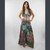 ENCHANTED PANTS Rayon Sari Patchwork Back Bobbing Waist Flowy Pants
