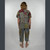 JASPER DIGGERS Cotton Stripied Stonewash Patchwork Elastic Drawstring  Waist 5 Pocket Men's Cargo Clam Diggers 3/4 Pants
