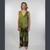 RIFKIN VEST Cotton Stripied Stonewash Patchwork Button Up Vest w/ Grateful Dead Steal Your Face Back Embroidery