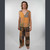 RIFKIN VEST Cotton Stripied Stonewash Patchwork Button Up Vest w/ Grateful Dead Steal Your Face Back Embroidery