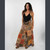 JUBILEE PANTS Women's Cotton Striped Patchwork Flat Front Waist Back Elastic Wide Leg Pants w/ GD Multi Block Print - Tan - Grey - Olive