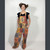 JUBILEE OVERALLS Striped Cotton Stonewash Patchwork Overall Multi Grateful Dead Print - Earl Grey - S