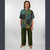ROBERT PANTS Cotton Solid Elastic Drawstring Waist Multi GD Print 7 Pocket Men's Pants Solid w/ Patchwork Detail & Piping
