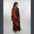 DONNA JEAN DUSTER Viscose Tie Dye Angle Cut Wide Sleeve 3 Button Long Duster w/ Tonal Spaced Out Bolt Embroidery w/ Pockets