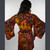 DONNA JEAN DRESS Viscose Tie Dye Angle Cut Wide Sleeve Wrap Mini Dress w/ Tonal Spaced Out Bolt Embroidery
