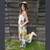 TALLULAH'S PARTY OVERALLS Cotton Jaypuri Patchwork Wide Leg Overalls w/ Elastic Straps & Pockets
