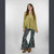 MEADOWLARK TUNIC Rayon Crepe 2 Button Long Sleeve Kurtha w/ Ari Embroidery