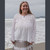 MEADOWLARK TUNIC Rayon Crepe 2 Button Long Sleeve Kurtha w/ Ari Embroidery