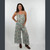WATER LILY JUMPSUIT   Wide Leg Jumpsuit w/ Adjustable Straps & Pockets - Batik  Print