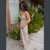 ROSE BUD MAXI DRESS Cotton Drawstring Halter Maxi Dress w/ Smocking Back - Rose Print