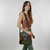 Stonewash Patchwork Corduroy Square Flap Small Shoulder Bag w/ Tonal Grateful Dead Steal Your Face Embroidery