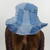 Soft Stretch Denim Patchwork Crushable Sun Hat