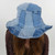 Soft Stretch Denim Patchwork Crushable Sun Hat