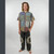 NEW SPEEDWAY BOOGIE PANTS Cotton Stonewash Multi GD Print 6 Pocket Patckwork Cargo Pants