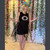 DONUT TASSEL DRESS Cotton Lycra Tassel Mini Dress w/ Sequin Donut