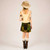 FOUR WINDS SKIRT Stonewashed Corduroy Patchwatch Snap Up Mini Skirt w/ Spaced Out SYF Embroidery & Pockets
