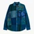 JOURNEY SHIRT Shining Wash Cotton Printed Patchwork Long Sleeve Collar Shirt w/ Front Chest Pocket