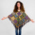 STITCH IN TIME PONCHO Cotton Knit & Crochet Poncho w/ Fringe