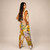 WATCHTOWER OVERALLS Cotton Razor Cut & Tie Dye Patchwork Overalls w/ Adjustable Straps, 5 Pockets & Tonal SYF Embroidery - Brown/Tan