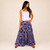 MANTRA VIBES PANTS Cotton Moon Star Print Patchwork Wide Leg Back Elastic Pants w/ Pockets