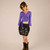 WILD FLOWER MINI SKIRT Stonewash Cotton Patchwork Elastic Waist Mini Skirt w/ Flower Applique' , Embroidery, Hand Stiching & Razor Cut & Pockets