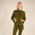 TERRA HUES JACKET Cotton Lycra Stonewash Fringe Zip Up Collar Jacket w/ Fleece Lining, Hand Stitching & Fringe