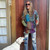 PABLO HOODIE Cotton Patchwork Mushroom Print Pullover Hoodie w/ Front Pouch Pocket