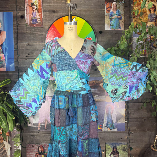 トップス MARTE Sahara Patchwork Circular Top MARTE Sahara Patchwork Circular Top｜Marte Sahara Patchwork