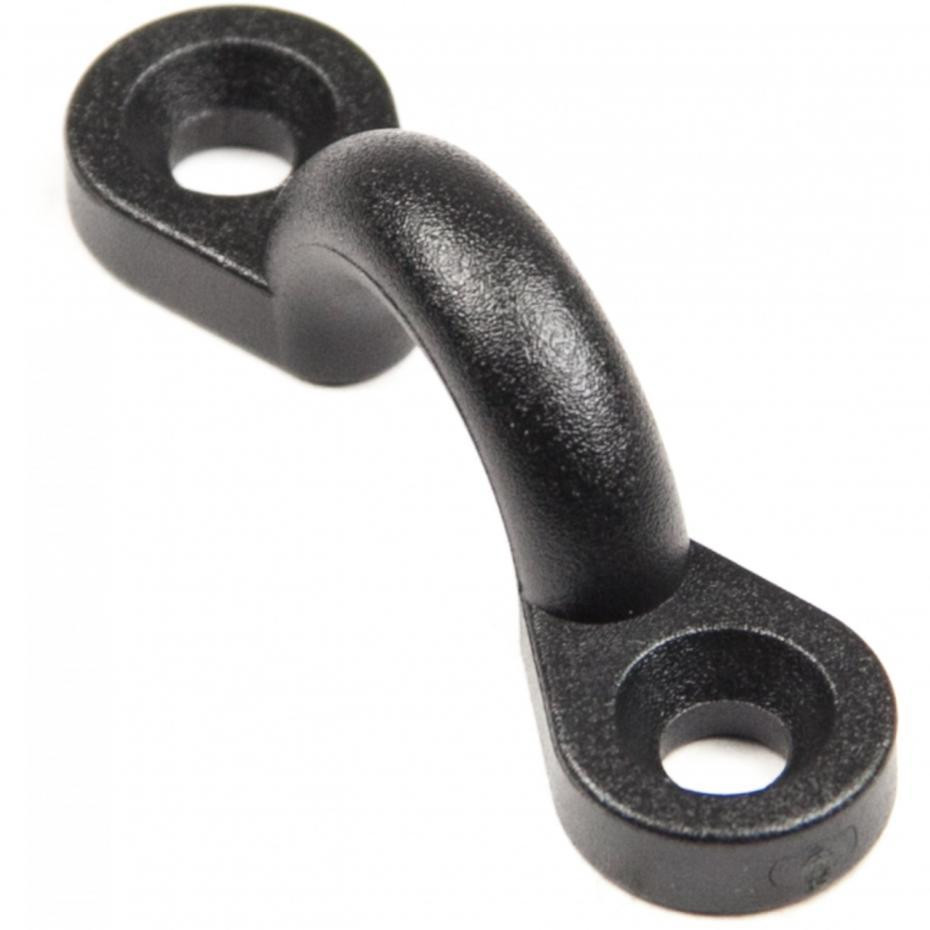 10-Pack Black Nylon Deck Straps With Screws - Pad Eyes For Kayak, Canoe, Boat Accessory Mounting